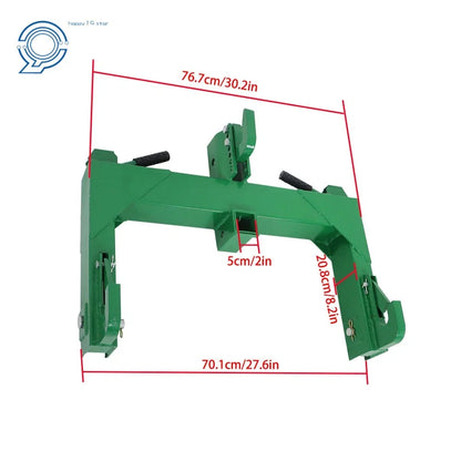 3-Point Quick Hitch with 2" Receiver for Category 1 & 2 Tractor (3000lb)