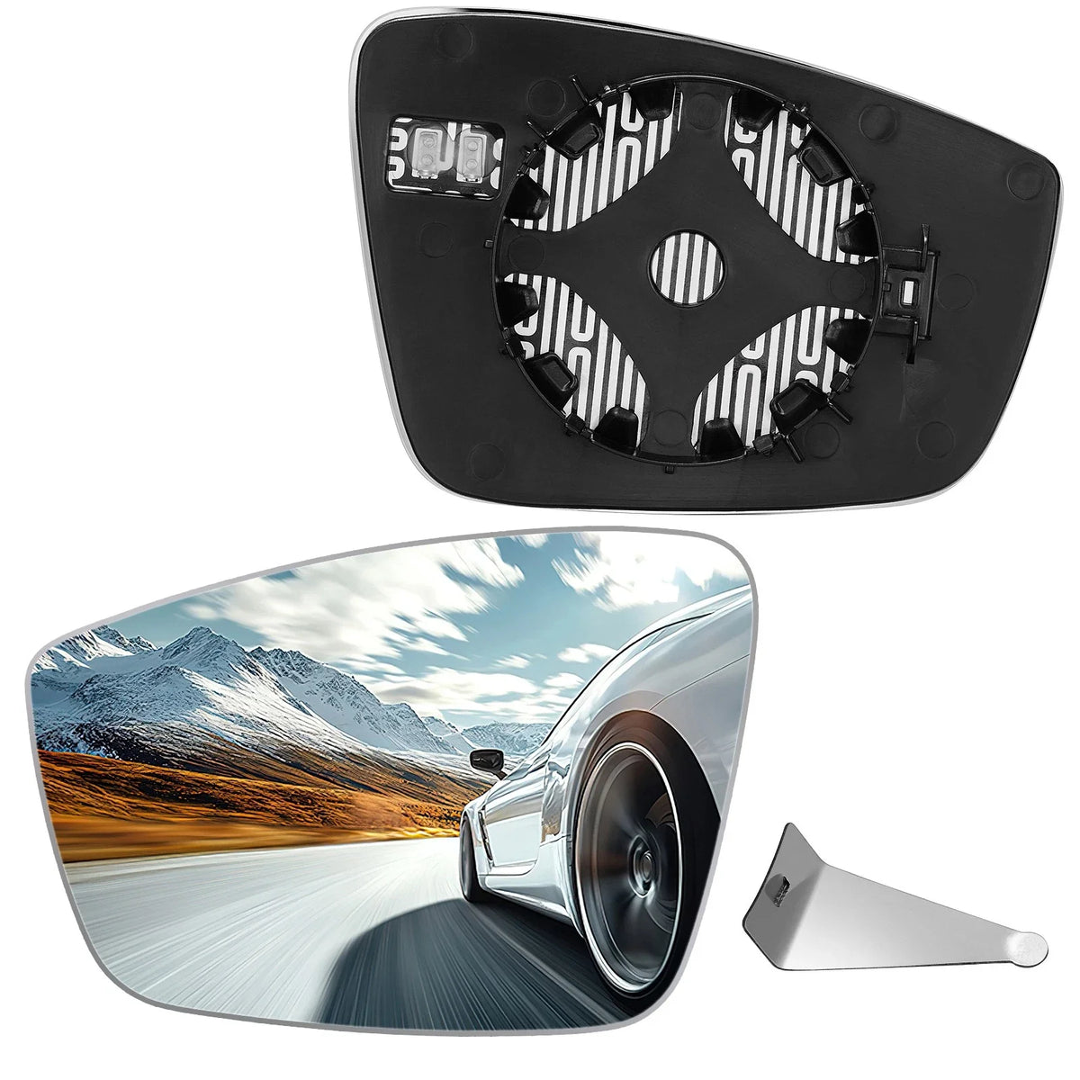 Driver Side Mirror Glass for Volkswagen Passat (2012–2015)
