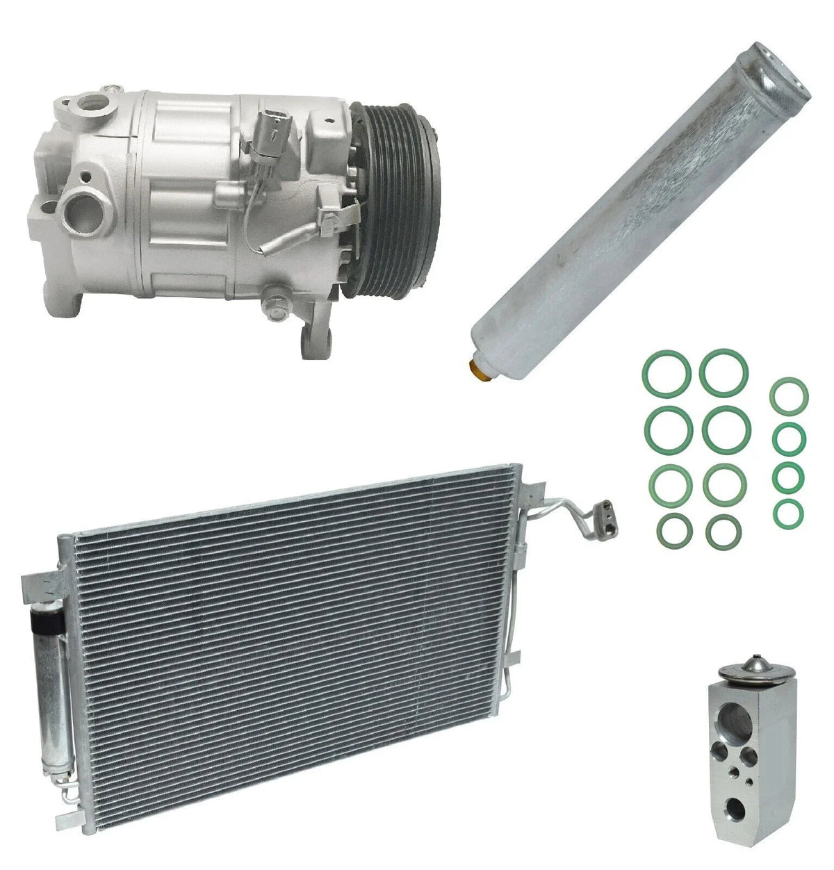 AC Compressor Kit W Condenser for Nissan Altima 3.5L (2007–2012)
