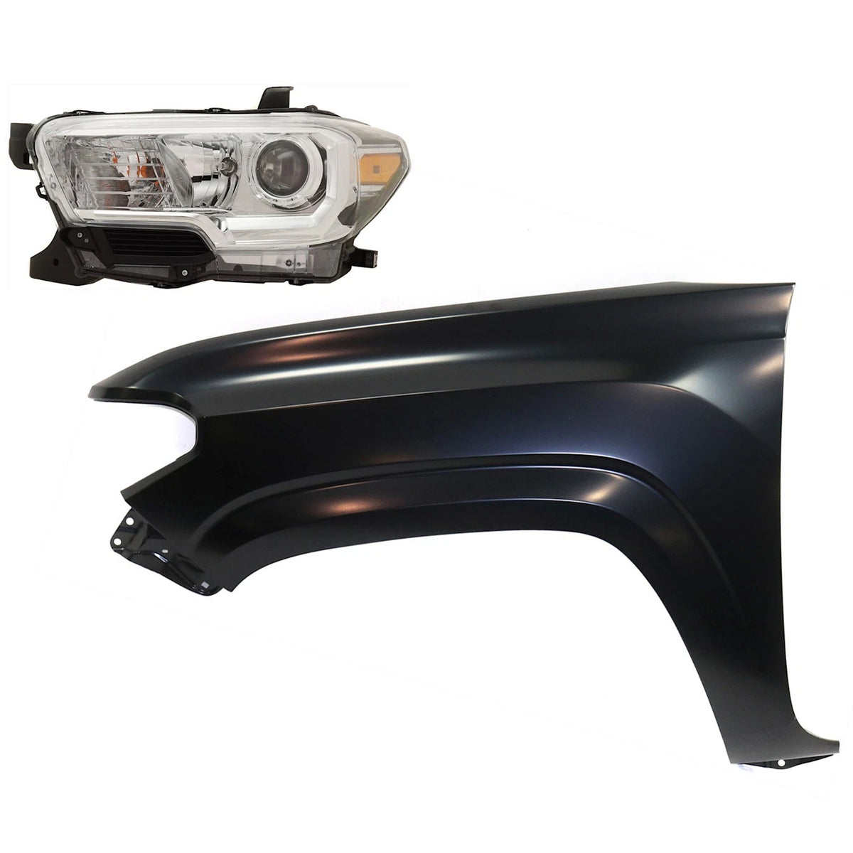 Headlight Kit for Toyota Tacoma (2019–2023) Left Halogen Assembly with Fog Lights