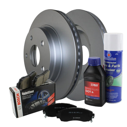 Semi-Metallic Brake Pads & 336mm Disc Rotors Front Kit for Ram 1500