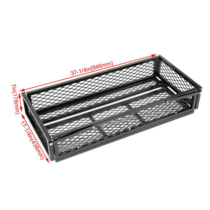 Front Cargo Basket Rack for ATV Universal Steel Black