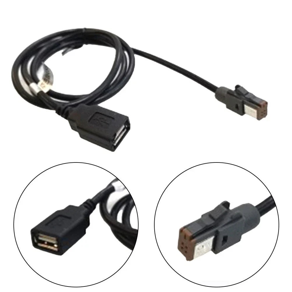 USB Audio Input Connector Wire Adapter for Vehicle (2010–2023)