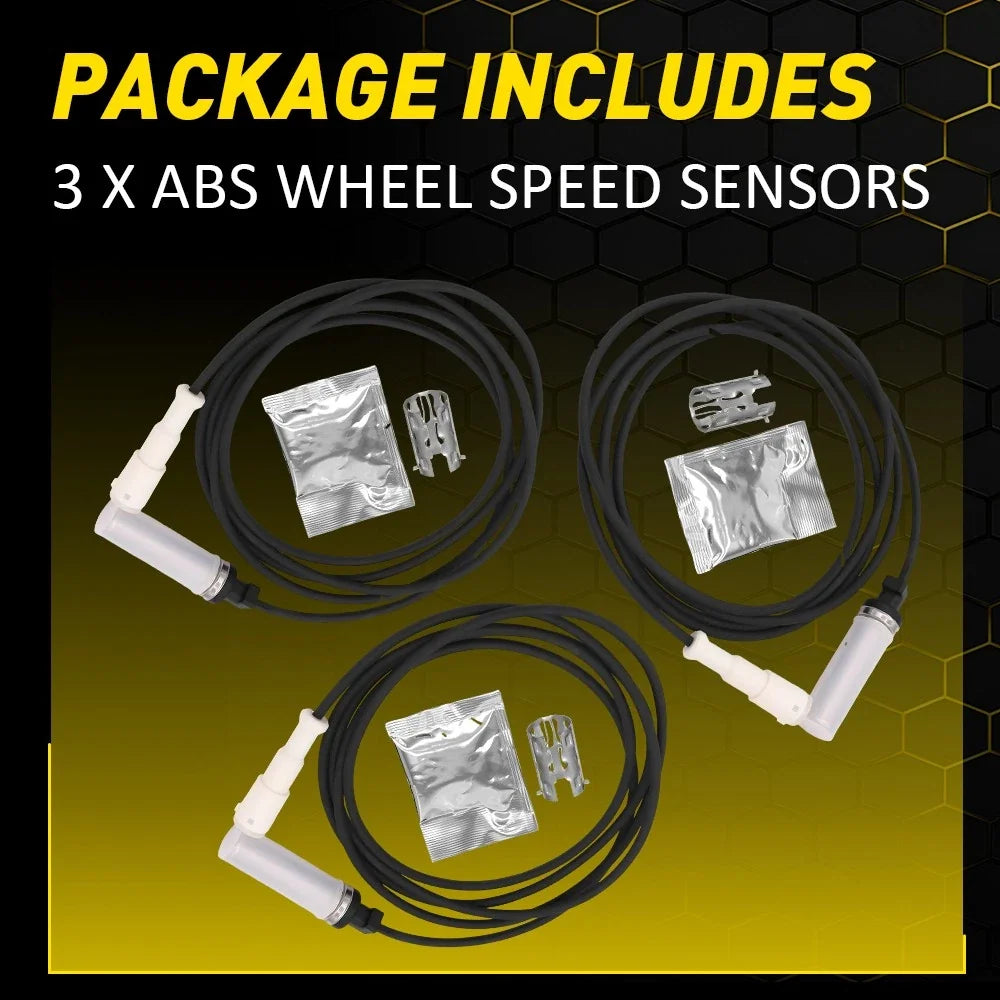 3X Wheel Speed Sensor 9705012 for Freightliner Mack Volvo Peterbilt (V)