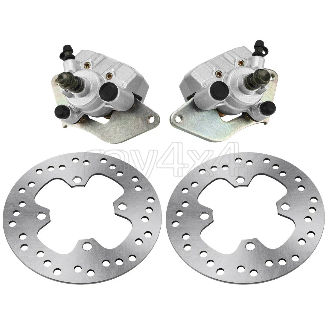 Front Brake Calipers and Disc Rotors for Honda Rancher 420 2007-2014