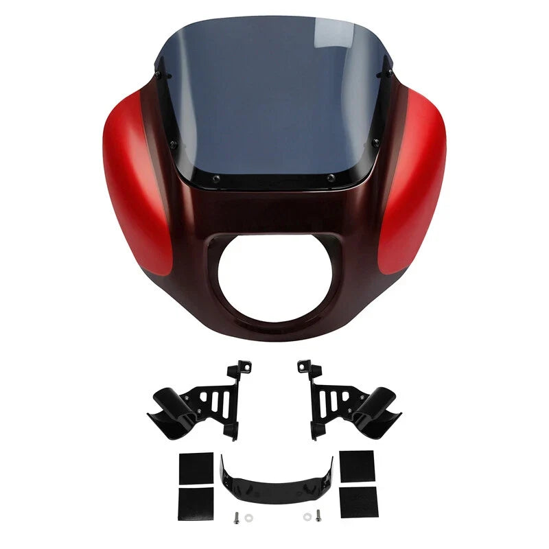 Windshield Fairing in Wicked Red/Twisted Cherry for Harley FXBB 2018–2025