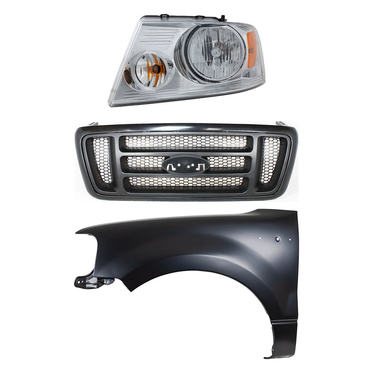 Headlight Kit for Ford F-150 (2004–2008) Driver Side Halogen Assembly
