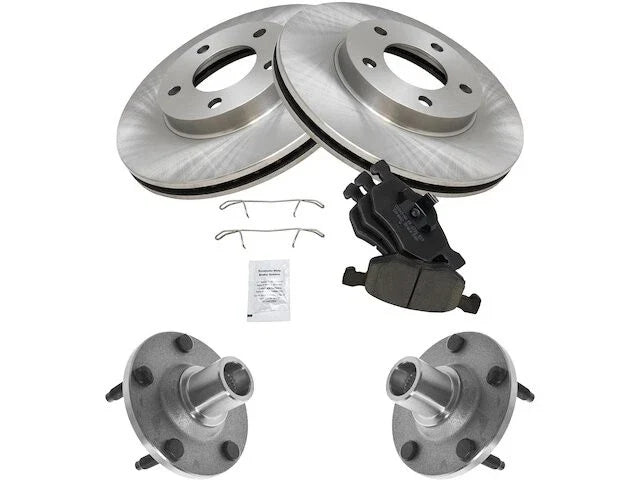 Front Brake Pad, Rotor & Wheel Bearing Kit for Mazda Tribute (2001–2007)