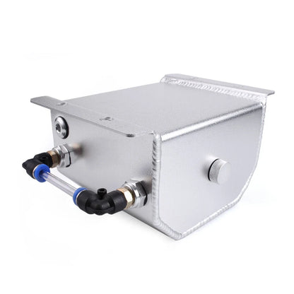 Aluminum Oil Catch Can Reservoir Tank 1L with Drain Plug - Universal Fit