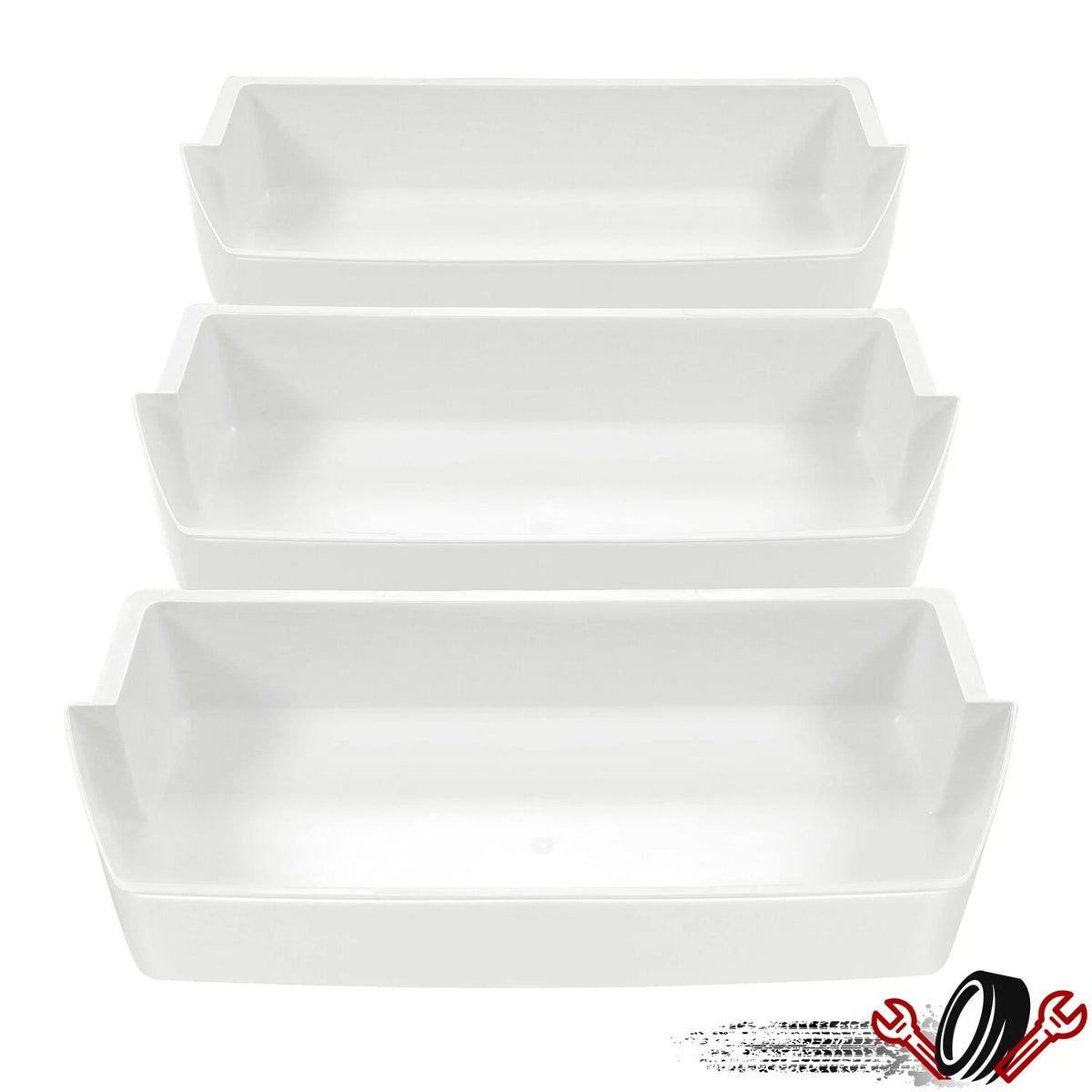 3 Pack Door Shelf Bin for Roper Whirlpool Refrigerators
