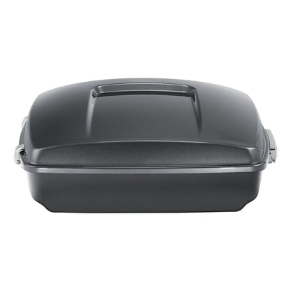 Gauntlet Gray Metallic Chopped Trunk for 2014-2025 Harley Street Glide
