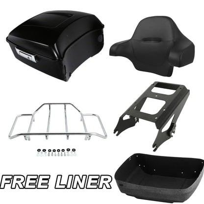 Matt Black Trunk Pad Mount Rack for Harley 2009-2013 Electra Glide