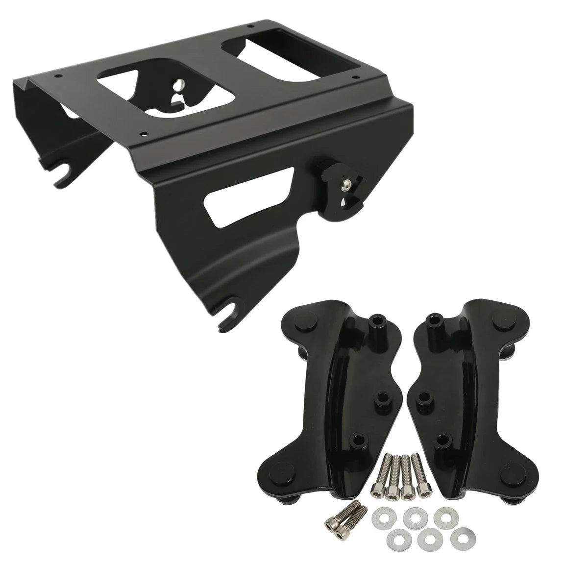 Solo Pack Mount Rack with Docking Kit for Harley Electra Glide 2009-2013