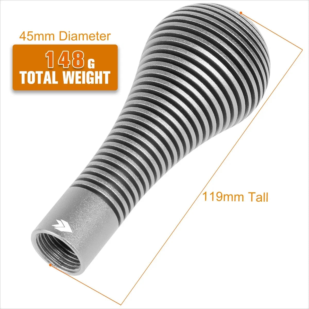 Shift Knob NRG SK-701SL for Universal Use, 119mm, Silver