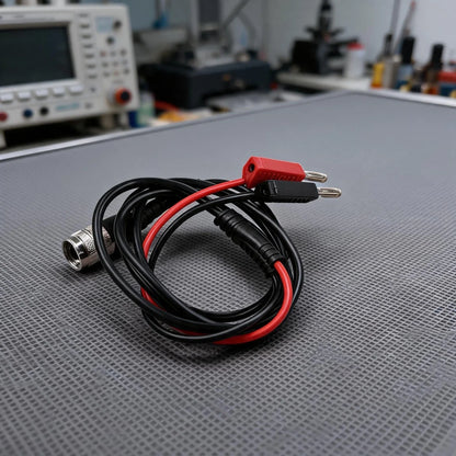 BNC to Dual 4mm Stackable Banana Cable (100cm) for Oscilloscope