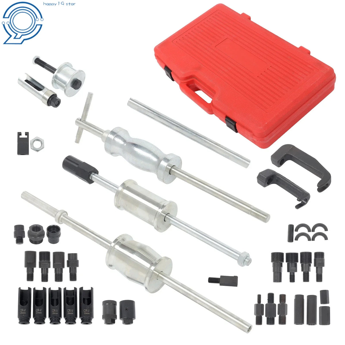 Set of 40 Diesel Engine Injector Remover Slide Hammer Puller Tools