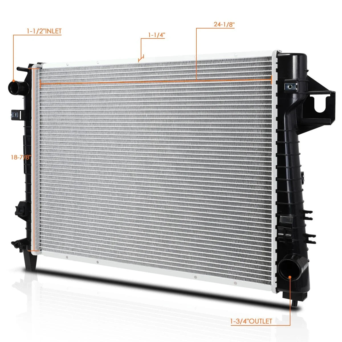 Aluminum Core Radiator for Dodge Ram 1500 3.7/4.7/5.7 (2002–2004) DPI-2479