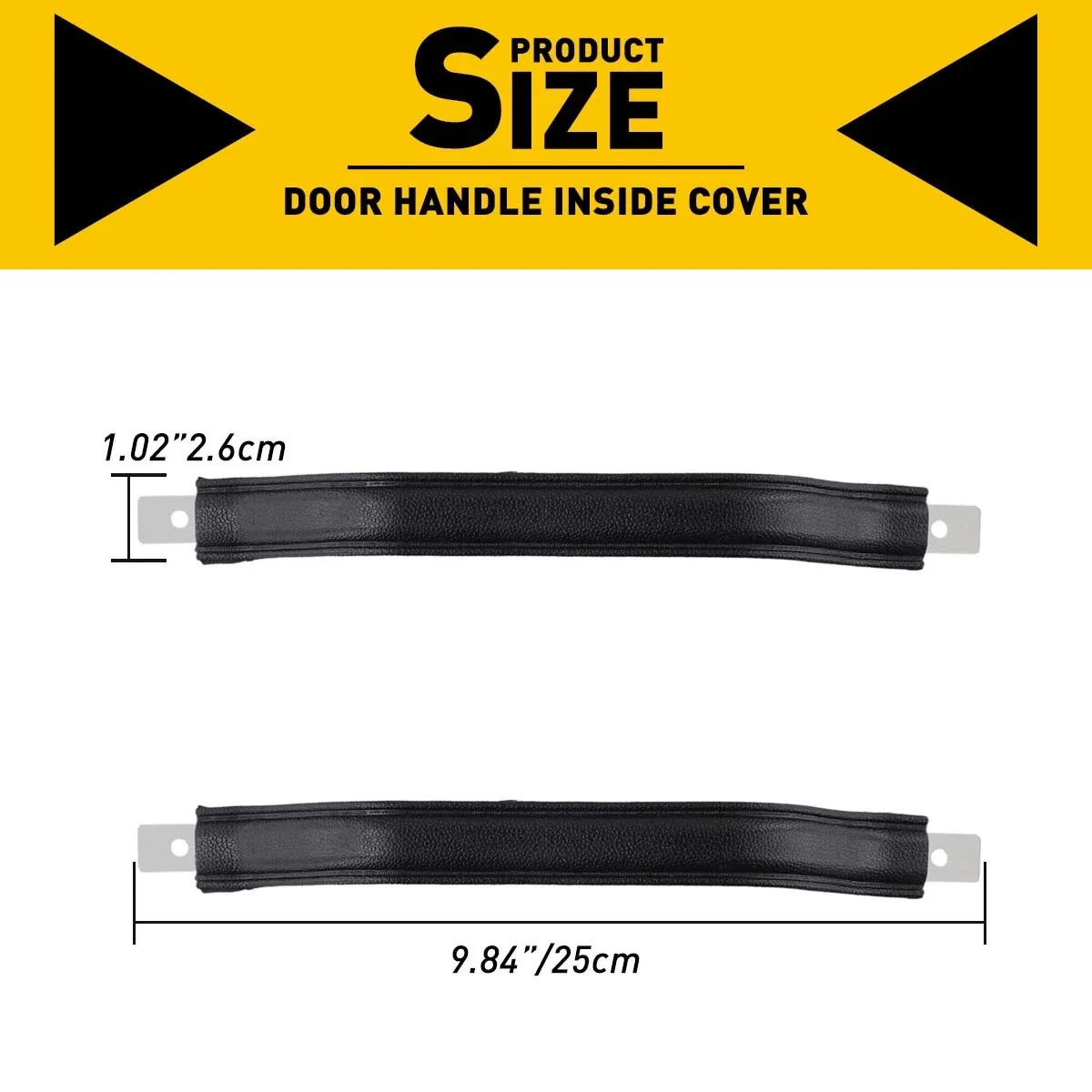 Black Interior Door Handle Pull for Jeep Wrangler YJ (1987–1995) 55009801K