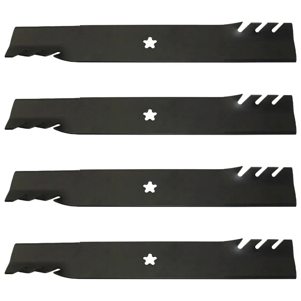 Set of 4 Toothed Mower Blades for Ariens (Replaces 21546095)