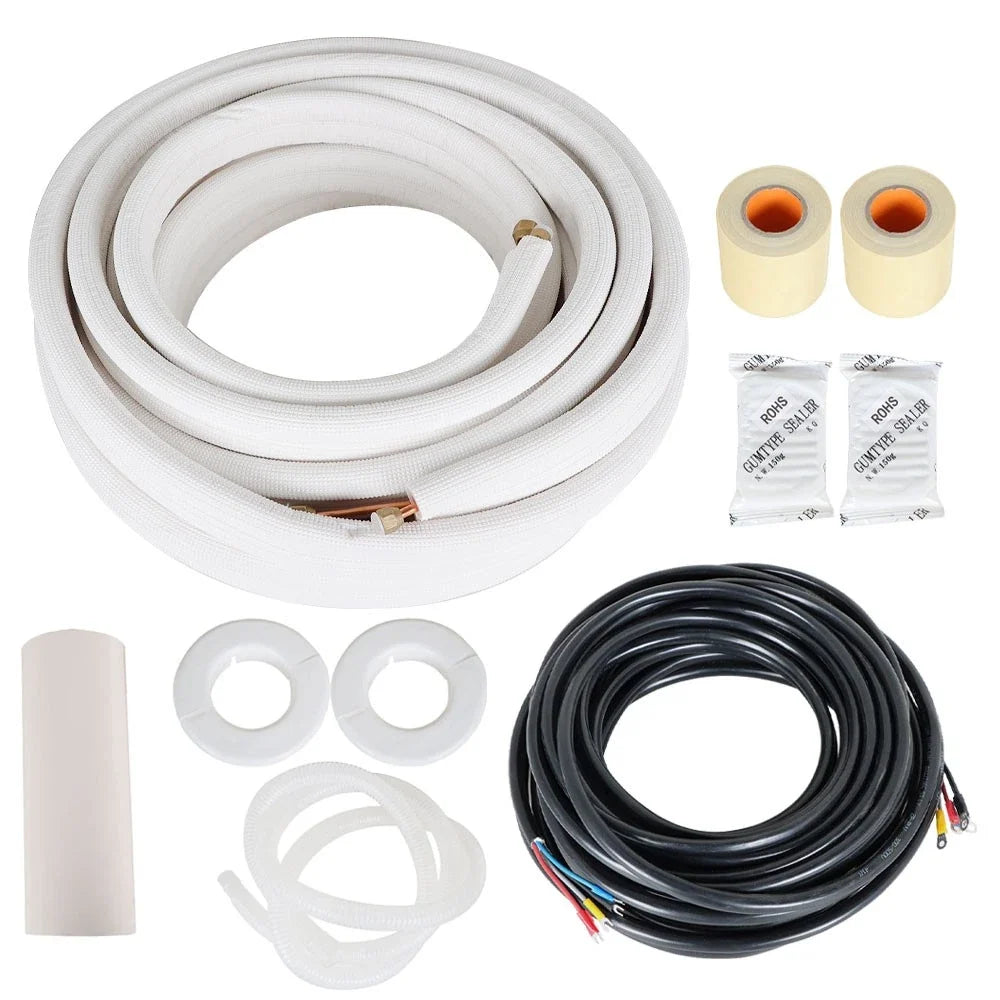 Install Kit for Mini Split Heat Pump Systems (1/4" - 3/8" Dia, 50 Feet)