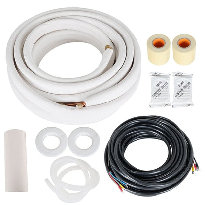 Install Kit for Mini Split Heat Pump Systems (1/4" - 3/8" Dia, 50 Feet)