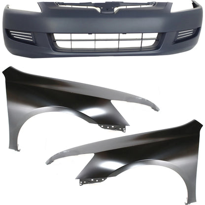 Front Fender Kit for Honda Accord (2003–2005) Primed Steel Coupe