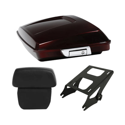 Trunk Backrest Pad Mount for Razor on Harley Touring 2014-2025 Twisted Cherry