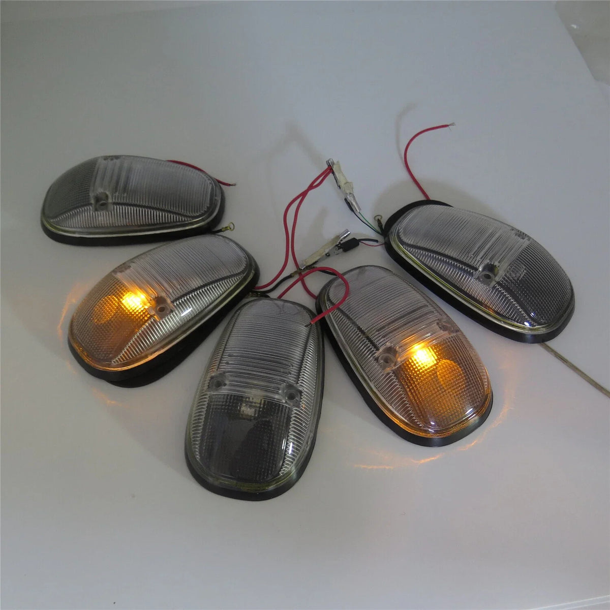 Clear Cab Roof Top Marker Light Lens w/ Base for 2500 3500 Dodge Ram 2003-2017
