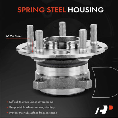 2X Rear Bearing & Hub Assembly for AWD Honda Crosstour 2012-2015