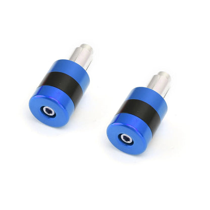 Vibration Reducing Handle Bar Ends - Set of 2 CNC Blue 7/8" 22mm