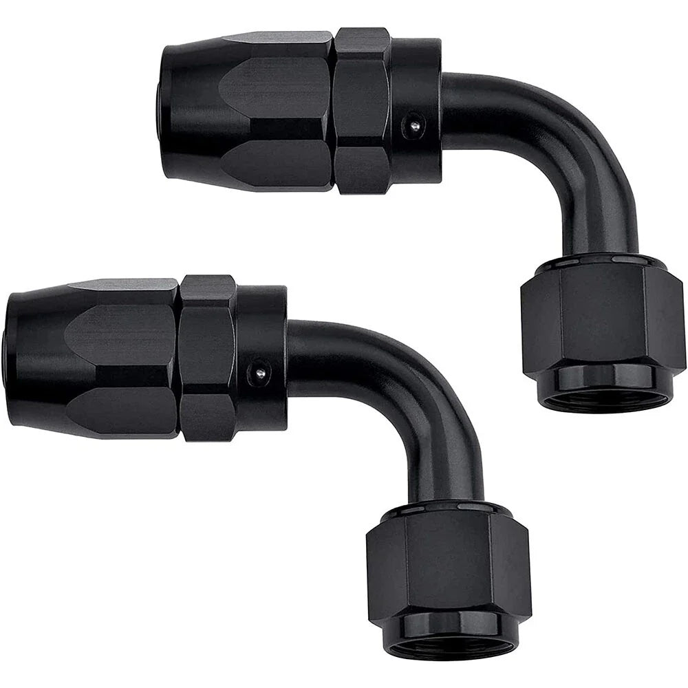 1x AN8 90 Degree Swivel Hose End Fitting Adaptor for Oil/Fuel Line