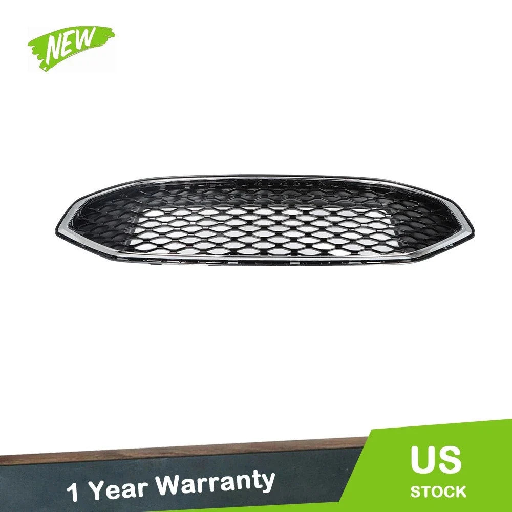 Front Upper Grille for Ford Fusion (2017–2018) Black Plastic Mesh