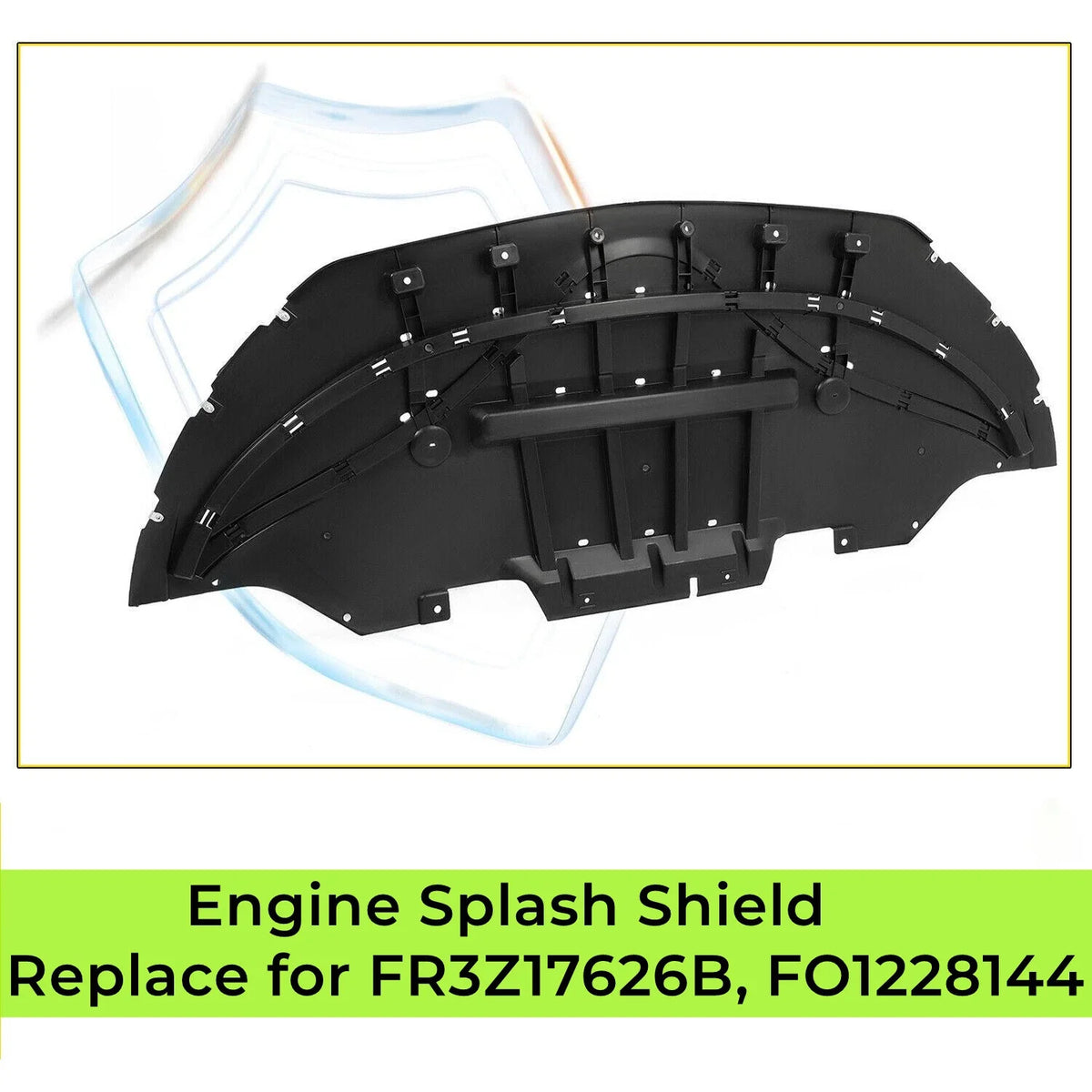 Bumper Splash Shield Guard for Ford Mustang Front 2015-2017