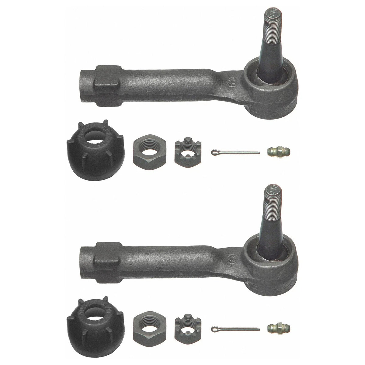 2X Moog Front Outer Steering Tie Rod Ends for Escalade Sierra 1500 Yukon (2007–2014)