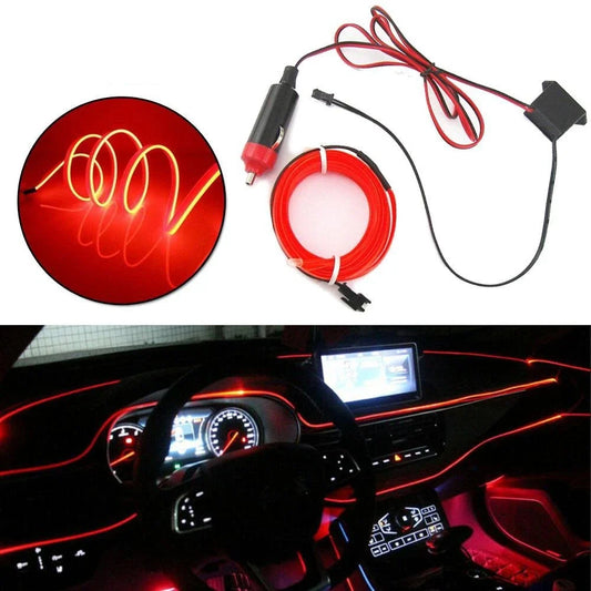 5M LED Light Strip for Car Atmosphere Interior Dashboard (Cigarette Lighter)