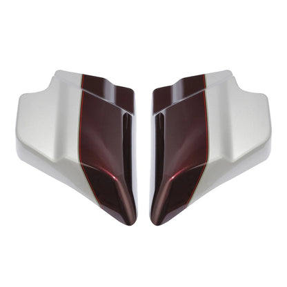 Twisted Cherry/Silver Fortune Side Covers Panel for 2009–2023 Harley Road King