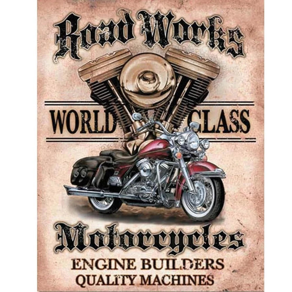 Vintage Replica Tin Metal Sign for Motorcycle (1536)