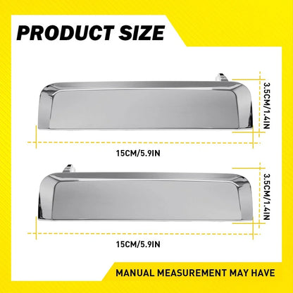 Chrome Door Handle Set (2) for Nissan Hardbody D21 1986-1997