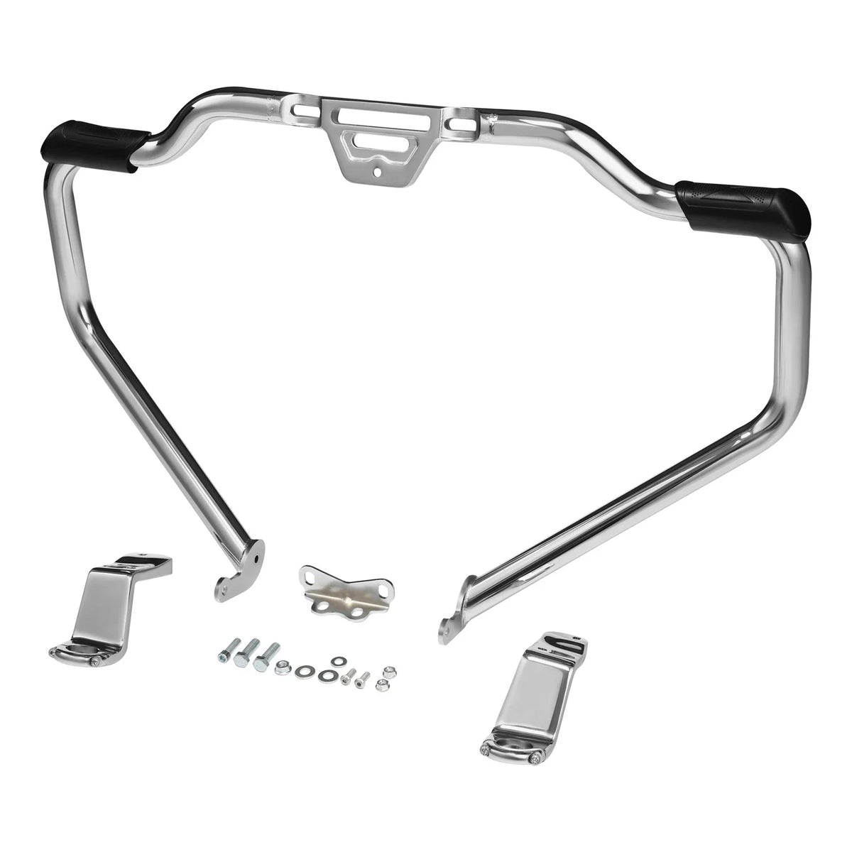 Chrome Mustache Engine Guard Support Bracket for Harley Low Rider ST (2022–2025)
