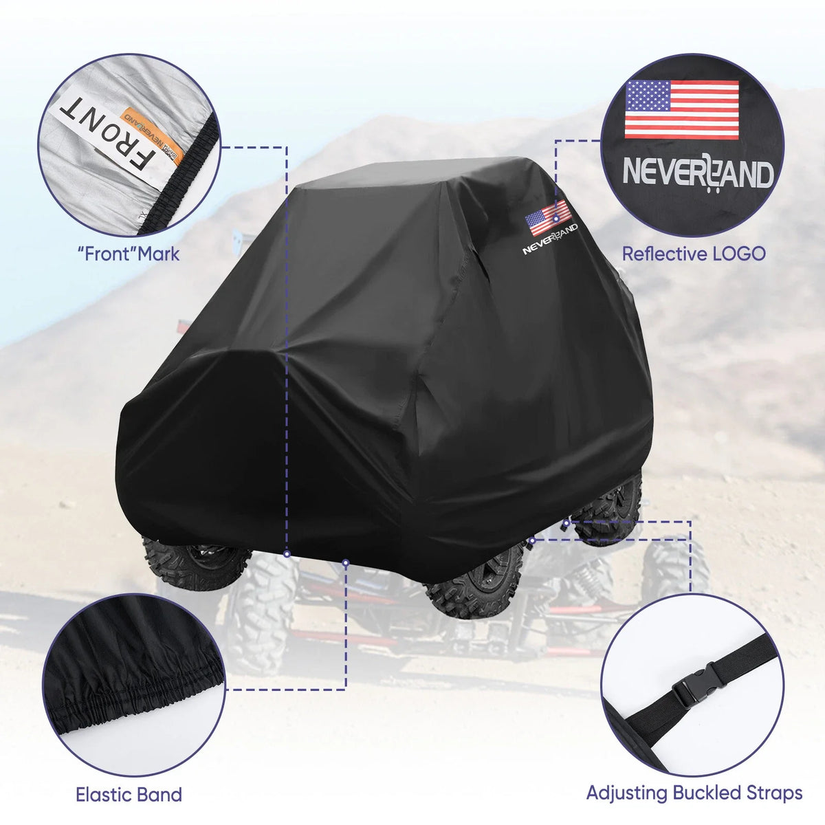 UV Dust Protection Vehicle Cover for Pioneer 500 700 Deluxe (2016–2023)