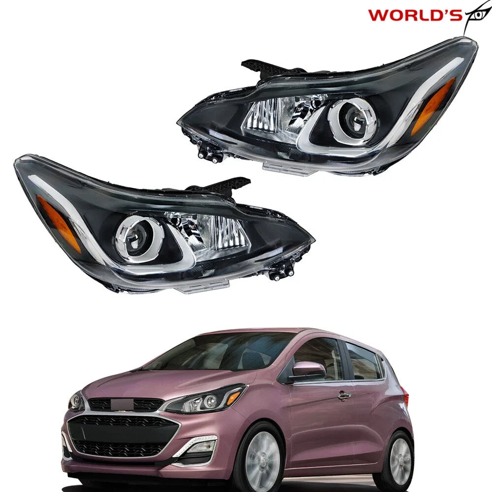 Set of 2 Halogen Headlamps for Chevy Spark (2019–2021)