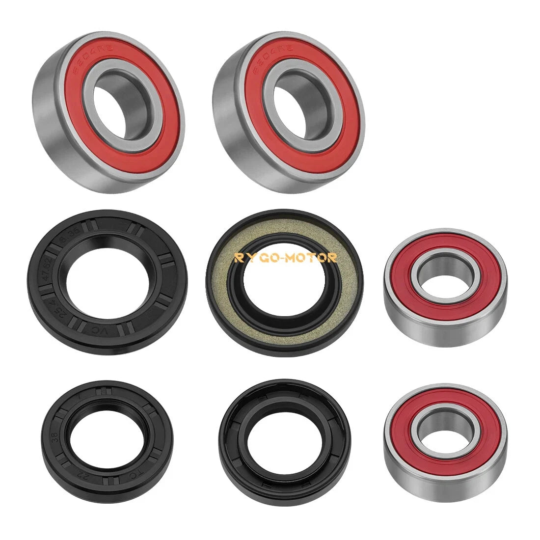 Set of 2 Front Wheel Bearing & Seal Kits for Polaris Outlaw 450 500 525 (2006–2011)