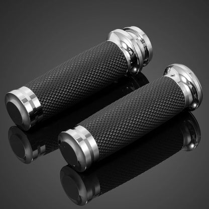 25mm 1'' Motorcycle Hand Grips for Honda Yamaha Kawasaki Harley - Set of 2