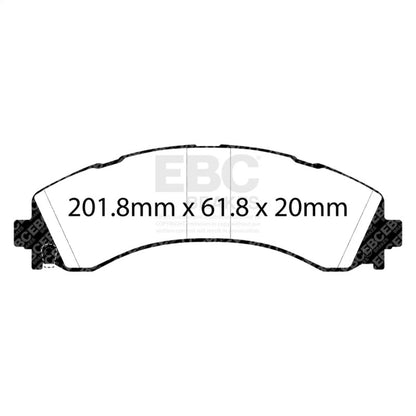 EBC ED93123 Brake Pad Set 2-Wheel Rear for Ram 3500 (2019–2025)