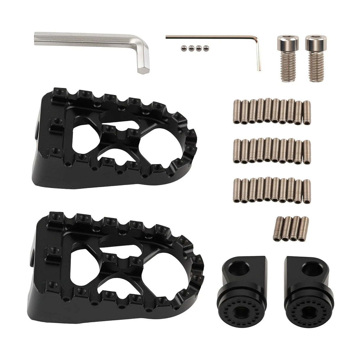 Wide MX Style Foot Pegs (Pair) for Fatboy, Harley, Road Glide, Softail