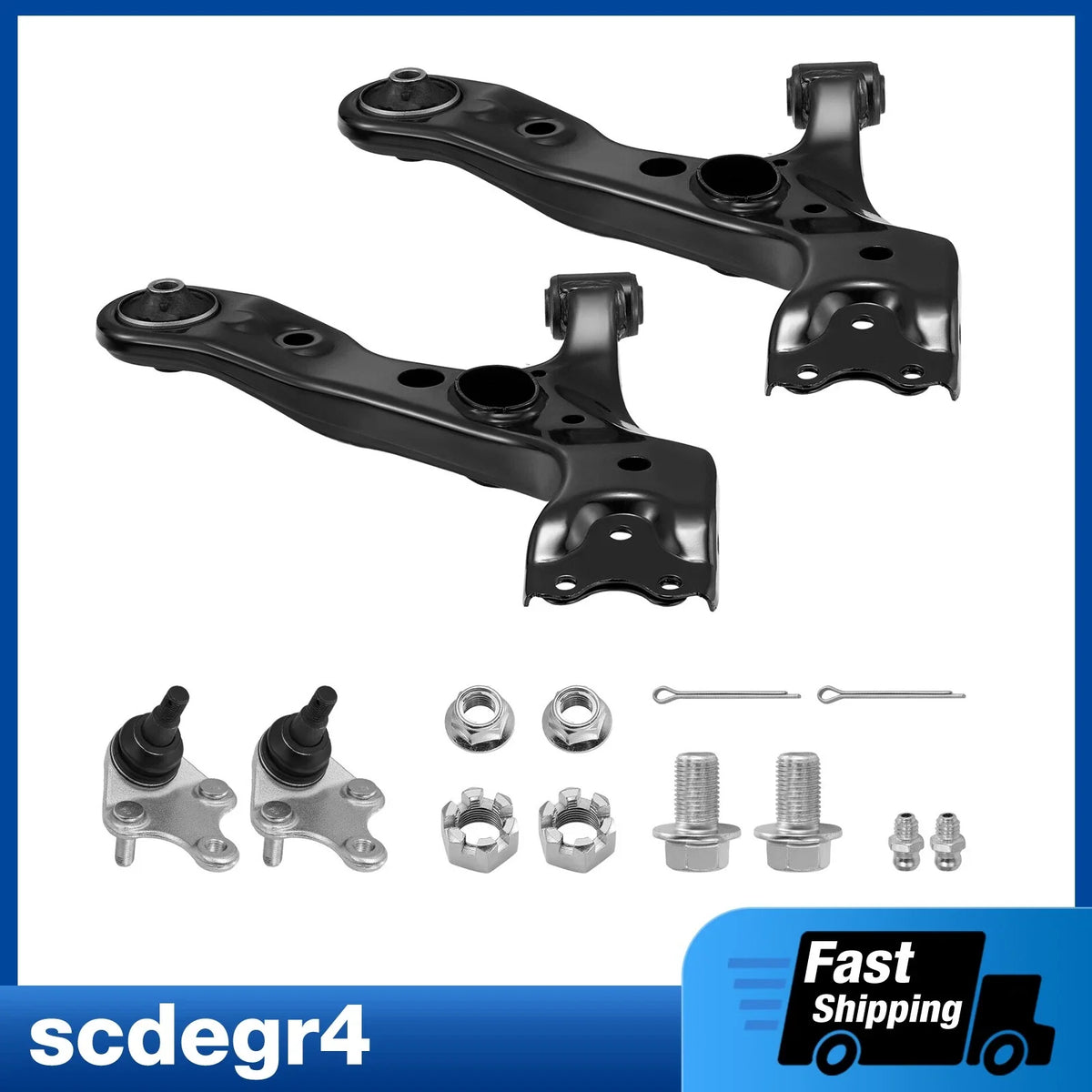 2Pc Front Lower Control Arm Ball Joint Kit for Toyota RAV4 (2006–2018)