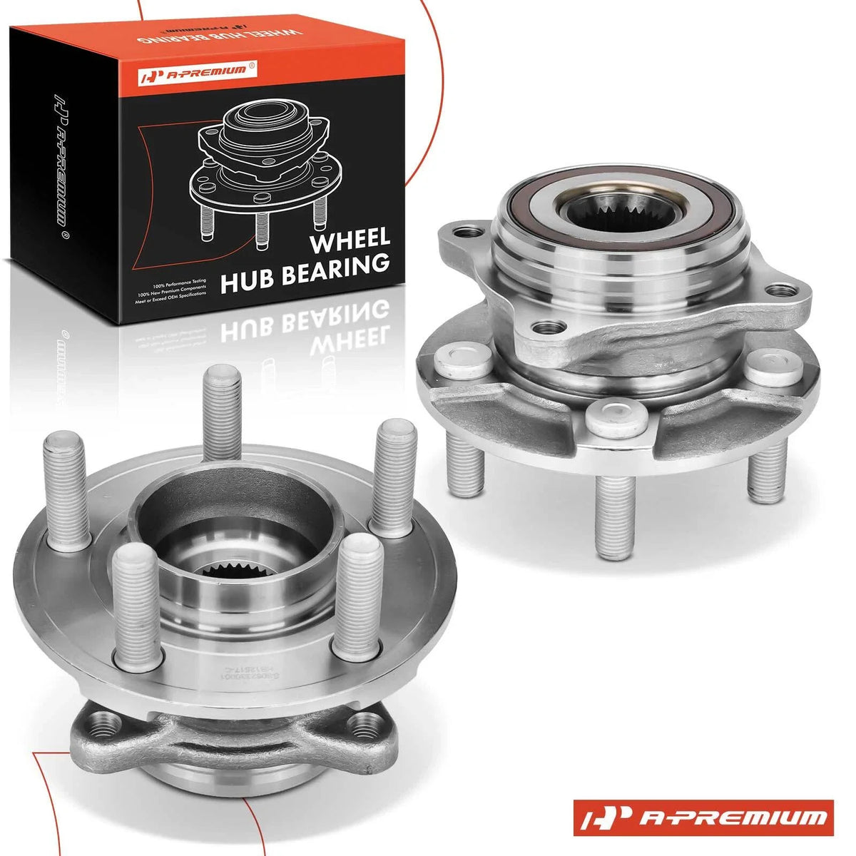 2X Rear Wheel Hub & Bearing Assembly for Ford Mustang (2015–2023)