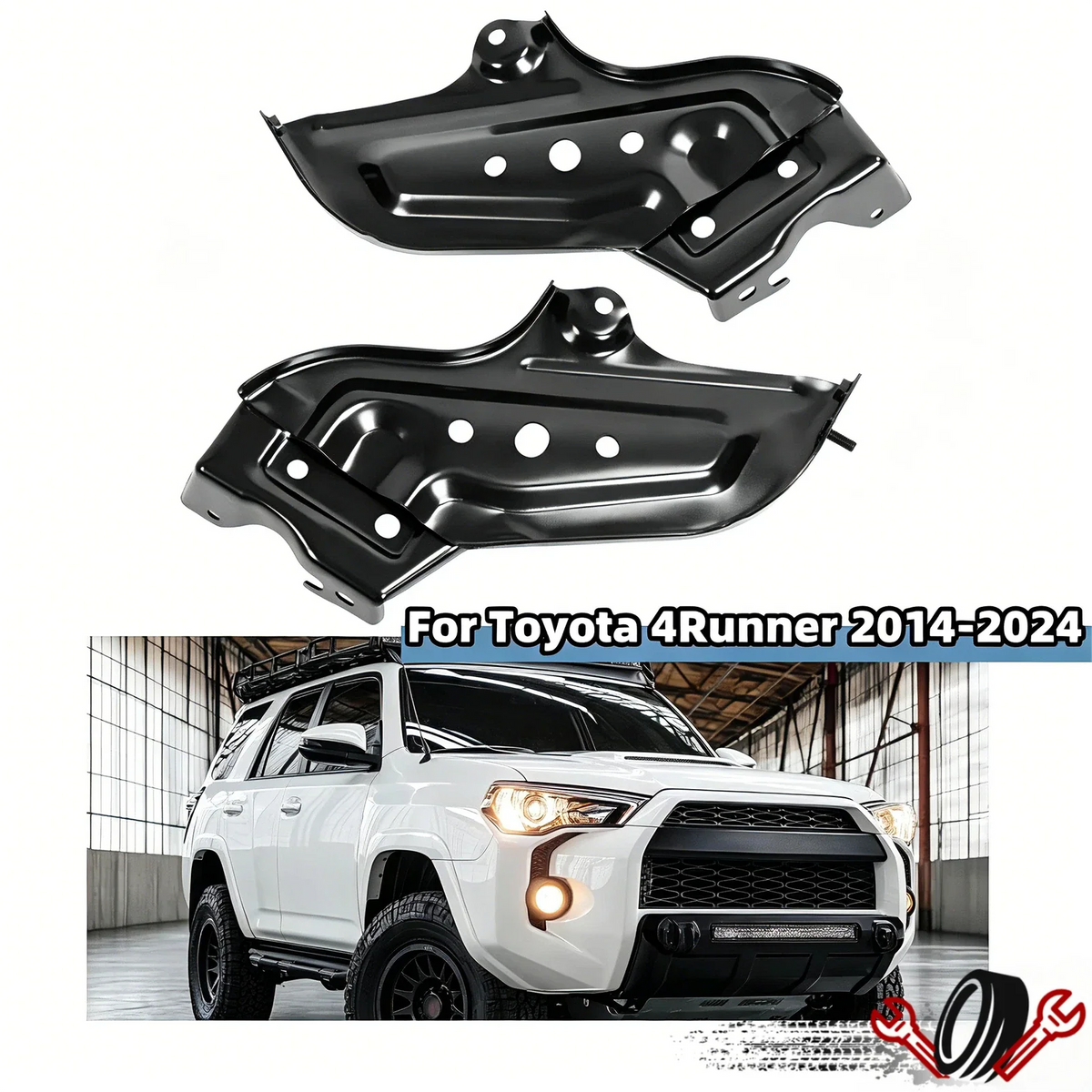 Front Bumper Inner Bracket Retainer Kit for Toyota 4Runner (2014–2021)