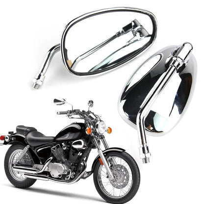 10MM Chrome Mirrors for CB350 450 550 600 650 750 900 (1968-1982)