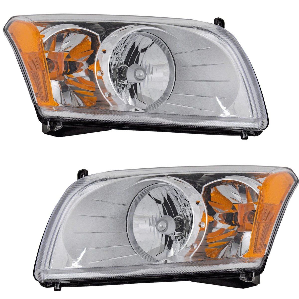 Set of 2 Front Headlights for Dodge Caliber (2007–2012)